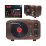 Mini Boy Retro Bluetooth Radyo Hoparlör – CZ1011BT | Klasik Tasarım, Kablosuz Bağlantı, Güçlü Ses, Uzun Pil Ömrü, Taşınabilir Hoparlör CZ1011BT 360 x 140 x 120 mm (CZ1011BT - Kahverengi) - Option-1 - Ahşap
