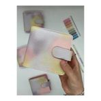 Mini Boy Sarı Pembe Tonları Mıknatıslı PU Deri Kapaklı 80 Yaprak Ajanda/Planner/Binder Defter