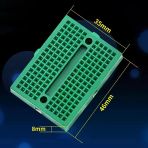 Mini Breadboard Yeşil Yapışkanlı 170 Pin 1 Adet