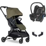 Mini By Easywalker Buggy Turn Kabin Boy 360 Derece Dönen Tek Tuşla Otomatik Katlanan Travel Sistem Bebek Arabası - Manchester Green