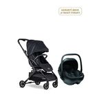 Mini By Easywalker Buggy Turn² Oxford Black Bebek Arabası Ve Guardix Black Anne Kucağı Seyahat Sistem Bebek Arabası - Siyah