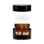 Mini Cam Kavanoz, 10 ml Hacimli, Sızdırmaz Kapaklı, Krem ve Kozmetik Saklama Kutusu, Lip Balm 6 Adet - 0 - 249 ml