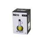 Mini Cam Yağdanlık Çizgili Desen 300Ml Ahşap Bambu Mantar Tıpa (2818)