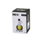 MİNİ CAM YAĞDANLIK ÇİZGİLİ DESEN 300ML AHŞAP BAMBU MANTAR TIPA (4604)