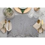 Mini Çiçek Tasarımlı Kumaş Amerikan Servis 4'lü Set (Keten, Ulusl. Yıkama ve Solmama Sertifikası) - 35 x 50 cm - Çok Renkli