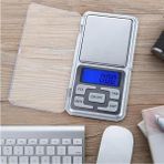 Mini Dijital Hassas Tartı 200 gr / 0.01G Elektronik Kuyumcu Terazisi Gri - Altın - Gri