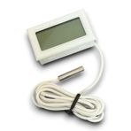 Mini Dijital Termometre Sıcaklık Ölçer - Beyaz (PİL DAHİL)