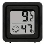 Mini Dijital Termometre ve Nem Ölçer LCD Ekranlı - Siyah