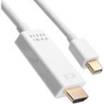 Mini Displayport To HDMI 1.8m Altın Uçlu 4K Kablo, Çok Renkli Çok Fonksiyonlu - Açık Bej