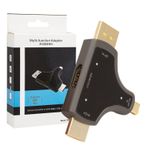 Mini Dp+Dp+Hdmi To Hdmi 4K Çevirici