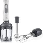 Mini El Blender Seti 900W, Şık Beyaz Renkli, Pratik ve Güçlü Mutfak Aleti