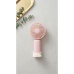 Mini El Fanı Pembe Kompakt Tasarımlı, Usb Şarjlı Güçlü Taşınabilir Vantilatör Fan-pl107 renkli