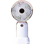 Mini El Fanı Şarjlı Taşınabilir, USB Şarjlı Mini Fan, El Tipi Yaz Fanı, Sessiz ve Güçlü El Vantilatörü, Ofis, Seyahat ve Dış Mekan Kullanımı Için Uygun Masaüstü Fanı (Beyaz)