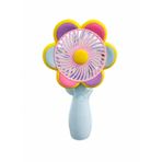 Mini El Fanı USB Şarjlı Type-C Bağlantılı 3 Kademeli Taşınabilir Elektrikli Fan Masaüstü ve El Tipi Kullanım Renk Serinletici Fan Mavi Pembe Sarı Papatya