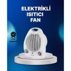 Mini Elektrikli Isıtıcı – 2000W Güç, Fanlı Isıtma, 3 Isı Modu Mir44956804