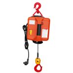 Mini Elektrikli Vinç, Manuel + Uzaktan Kumanda + Kablosuz Üçü Bir Arada Çekiş Vinç, 1500W Taşınabilir Elektrikli Vinç 220V Ev Vinç Vinç,Orange-300KG