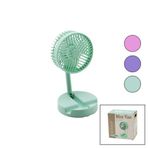 MİNİ FAN W-1630-A SDR-B07 M.ÜSTÜ VANTİLATÖR USB ŞARJLI KATLANIR FAN=12.5CM - AYAK=12.5CM 180