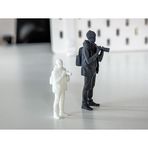 Mini Figürler Dioramalarınız için Minyatür Fotoğrafçı/Turist Miniature Photographer/Tourist for your Diorama Mimari Model Karakteri 4 adet