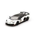 Mini GT 1/64 Lamborghini Aventador SVJ 63 Bianco Asopo Kız Erkek Çocuk Oyuncak Eğitici Oyuncaklar