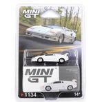 MINI GT 1:64 Lamborghini Countach 25th Anniversary White Diecast Model Araba MGT01134-BL