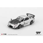 Mini GT 1:64 Mazda RX-7 RE Amemiya Silver Metallic Diecast Model Araba