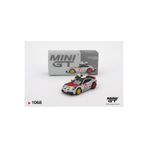 mini gt 1/64 ölçek 1068 numara porsche 911 dakar model araba diecat metal model araba