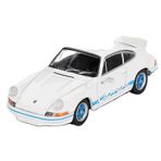 Mini GT 1/64 Porsche 911 Carrera RS 2.7 Grand Prix White with Blue Livery Kız Erkek Çocuk Oyuncak Eğ