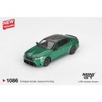 MINI GT BMW M5 G90 Isle of Man Green Metallic 1:64 Diecast Model Araba MGT01086