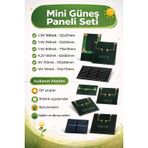 Mini Güneş Paneli Seti– 6 Farklı Ebatta Solar Panel Set
