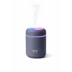 Mini Hava Nemlendirici 300ML RGB Işıklı Type-C Buhar Makinesi Sessiz Ortam Nemlendirici Aroma Difüzörü (Gri)