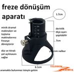 Mini Hobi Taşlama Dramel Frezeye Dönüştürücü Ahşap Yol Açma Apara