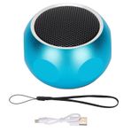 Mini Hoparlör, Sevimli Minik Kablosuz Hoparlör Taşınabilir Cep Hoparlörü Sofistike Mat Görünüm Duş Bisikleti Araba Seyahati Için Kordonlu Masaüstü Stereo Hoparlör(Mavi)