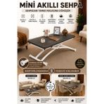 Mini Juppo Akıllı Sehpa Çalışma Masası Yer Sofrası Yemek Masası - BEYAZ DIŞ - FREZELİANTRASİT