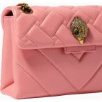 Mini Kensington Leather Shoulder Bag, Yüksek Kaliteli Deri ve Zarif Mini Omuz Çantası - Pembe