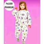Mini Kiti Kışlık Uzun Kollu Çift Kat Organik Pazen %100 Pamuk Lolipop Çocuk Bebek Uyku Tulumu - 12 - 13 Yaş - 00-Beyaz