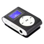 Mini Klip MP3 Müzik Çalar Taşınabilir LCD Ekran Metal Mini MP3 0.8 inç Hafıza Kartı Desteği 3.5mm Kulaklık