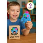Mini Koleksiyonluk ZURU Fuggler Baby Fuggs Komik Çirkin Peluş Oyuncak Sasquoosh Mavi 9cm