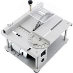 Mini Masa Testeresi Ahşap Işleme Elektrikli Tezgah Kendin Yap Modeli 150W Çok Fonksiyonlu Masa Testeresi Ayarlanabilir Hız Açı Ayarı 40MM Kesme El Sanatları Kesme Aleti