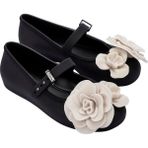 Mini Melissa Soft Ballerina Studs Petals Kız Çocuk Babet Siyah 37822