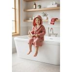 Mini Mimoza Erkek Çocuk Muslin Bornoz - 4 - 6 Yaş - Kiremit