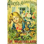 Mini Notebook/Journal 100 Pages; A6 (4x6"), Vintage Art Cover: Alice in Wonderland Theme 1 (Art In My Pocket, Band 14)