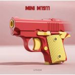 Mini Otomotik Sürgülü Pat Pat Silah Mermisiz Oyuncak - Kırmızı