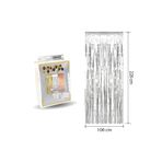 Mini Parti Mini Party Store Püskül Kapı Perdesi Gümüş 100*220 Cm