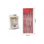 Mini Party Store Lüks Kapı Perdesi Kırmızı 100 * 220 Cm