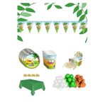 Mini Party Store Safari Temalı 8 Kişilik Eğlence Parti Doğum Günü Seti, 3965754365353535