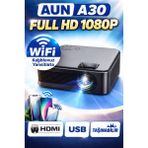Mini Projeksiyon Cihazı, Full Hd, Wifi, Hdmı, Usb, Taşınabilir, Ev Sineması - Ahşap