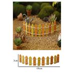 Mini Sarı Renkli Bahçe Çiti 1 Adet 3X60 Cm Teraryum Okul Ev Proje Renkli Minyatür Çit Ahşap Dekor