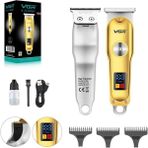 Mini Şarjlı Metal Saç Sakal Tıraş Makinesi V-290, Çok Renkli, Profesyonel Kullanım. - Seçenek 1