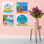 Mini Sayılarla Boyama Kiti 20x20 cm Yaz Esintisi