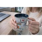 Mini Seramik Bardak 100 Ml – I Love Türkiye Desenli Küçük Kupa | Kahve, Çay & Meyve Suyu İçin 7X7 Cm